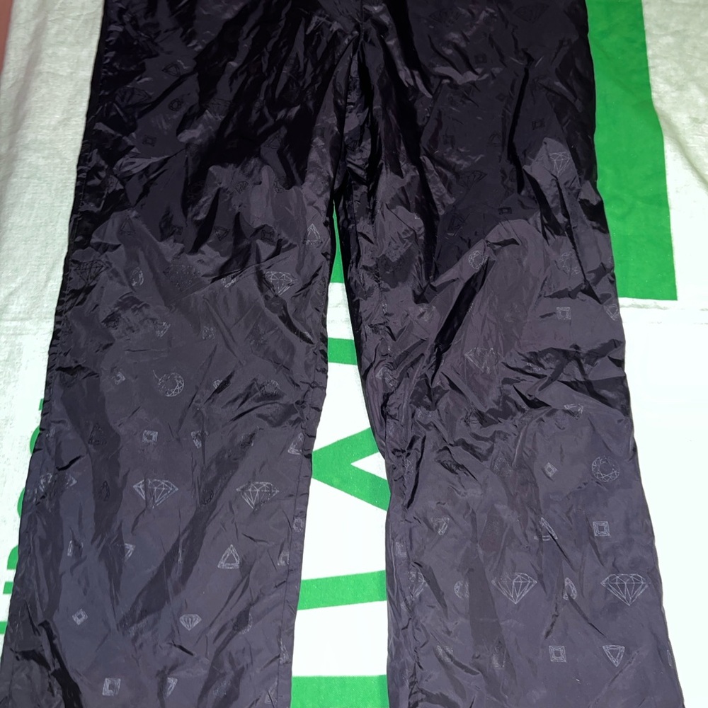 Black Patterned Pants